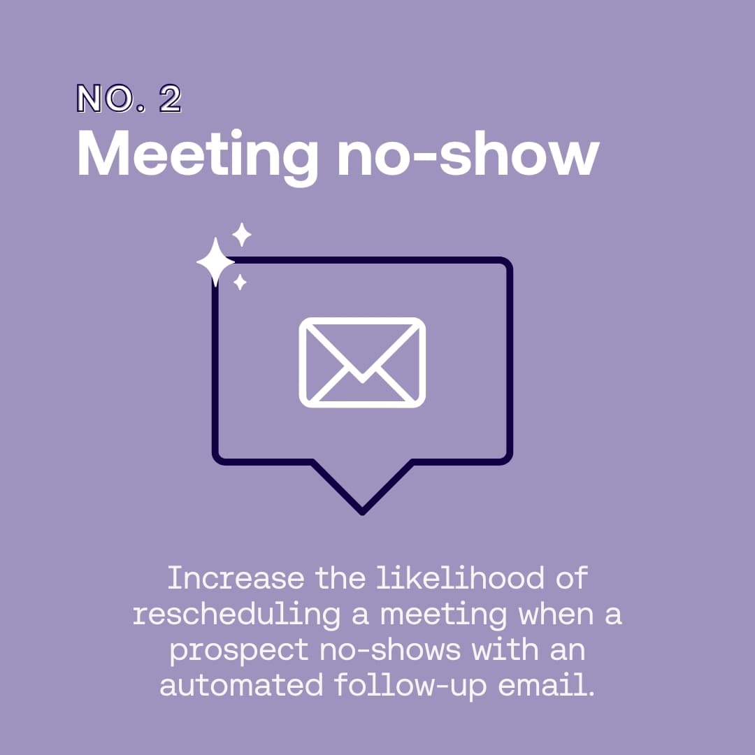 The second slide showcasing meeting no-show