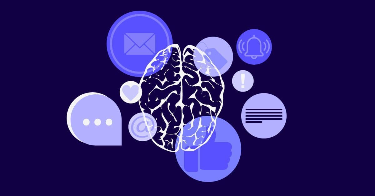 A stylized diagram of a brain symbolizing psychology and insight