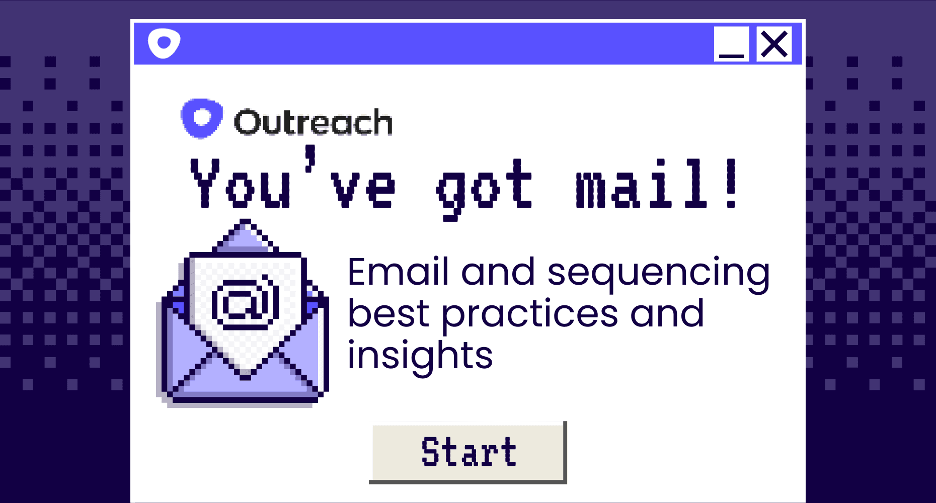 Old school image illustration of "You've got mail!" to showcase our blog's title: You've got mail: Email and sequencing best practices and insights