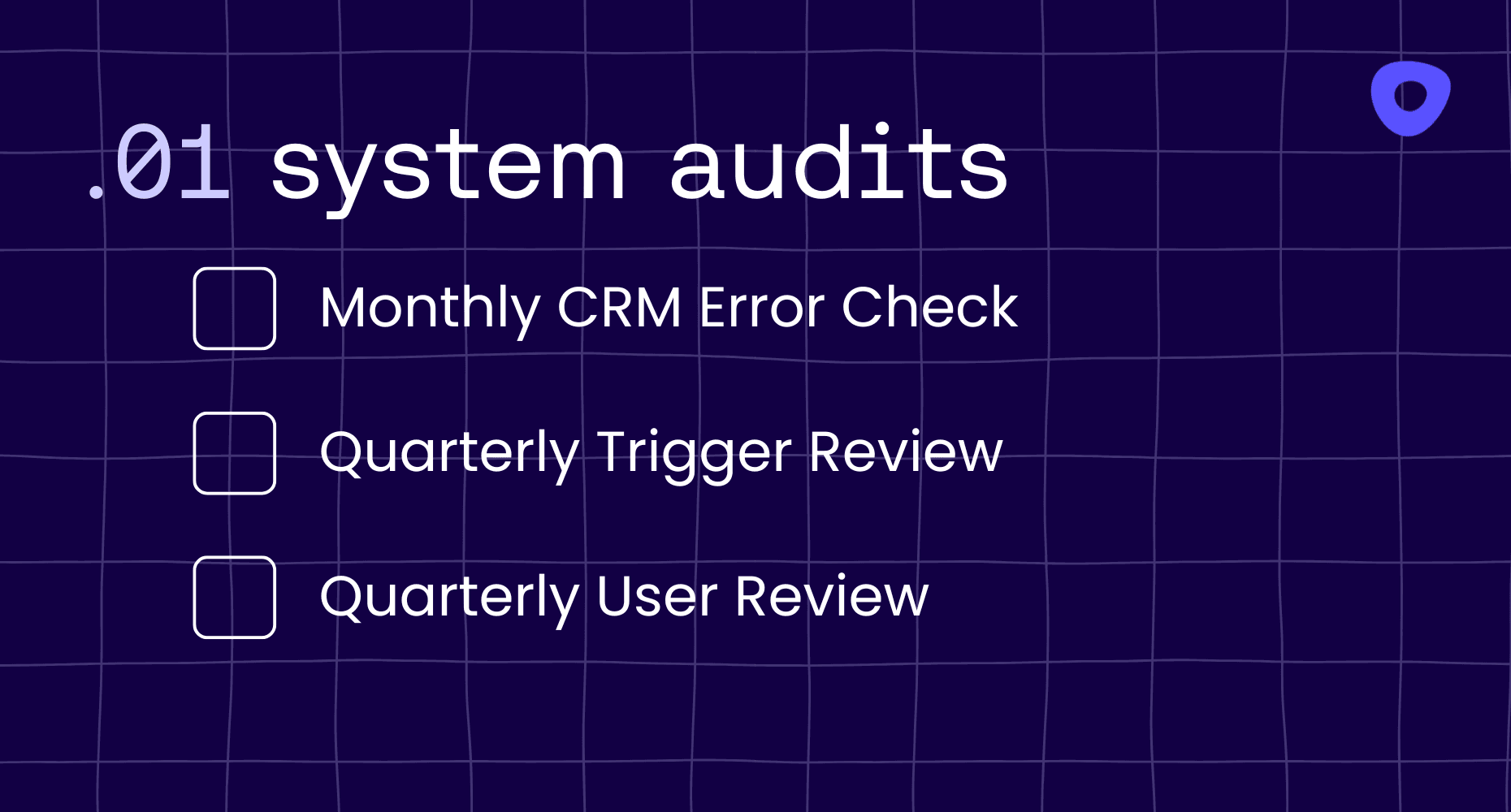 Slide #1 for system audits