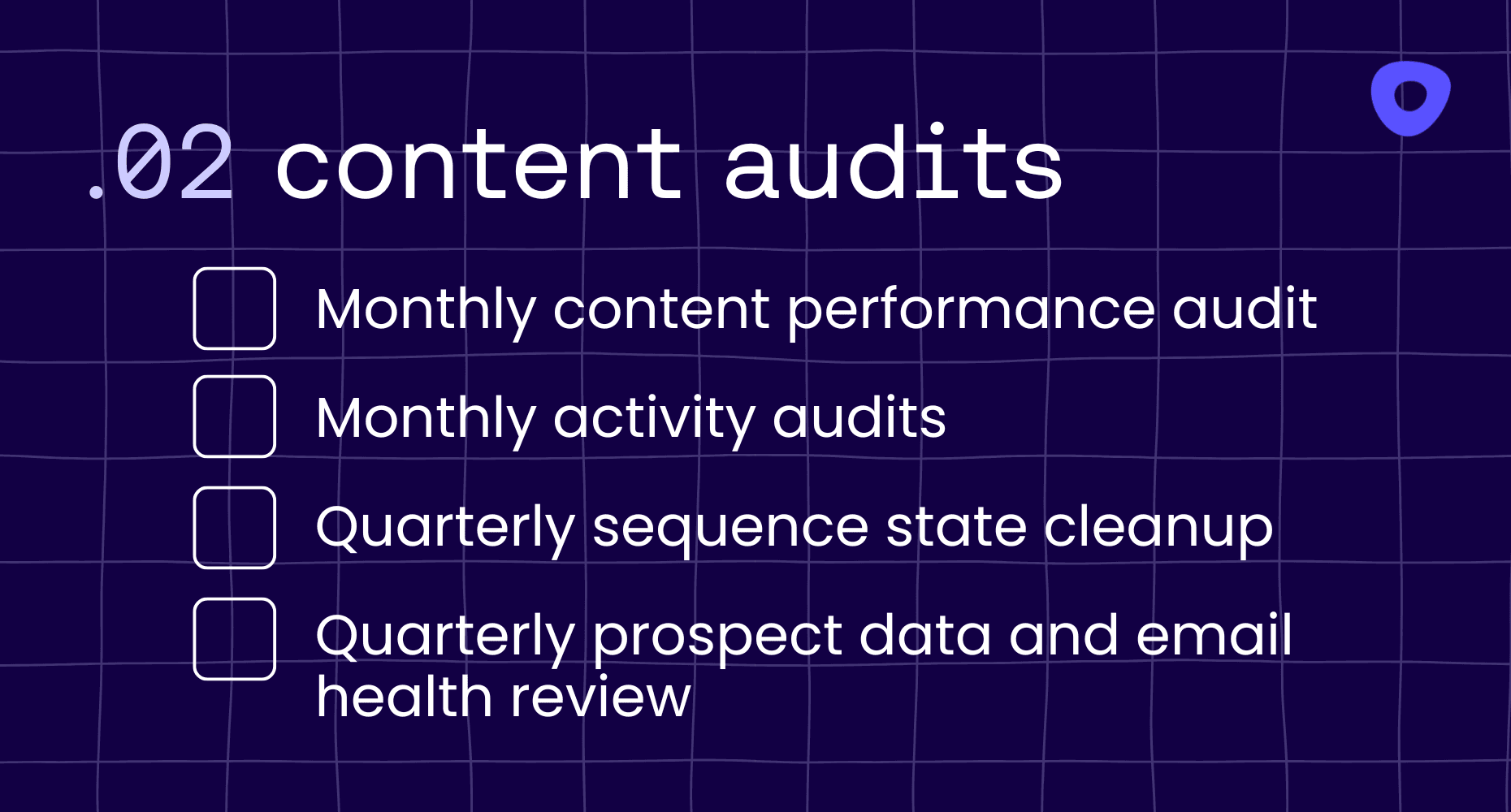 Slide 2 of content audits