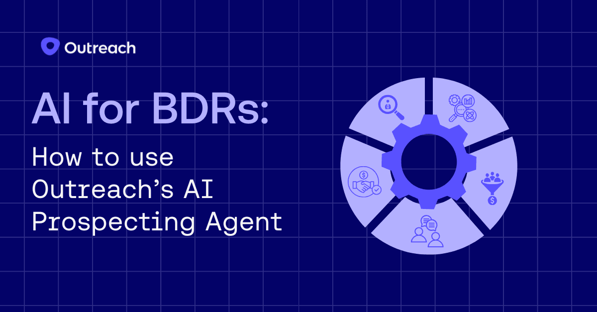 AI for BDRs: How to Use Outreach's AI Prospecting Agent blog header.