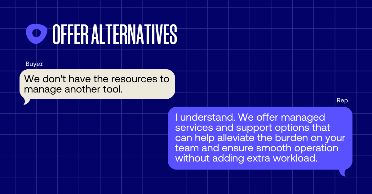 Offer alternatives scenario